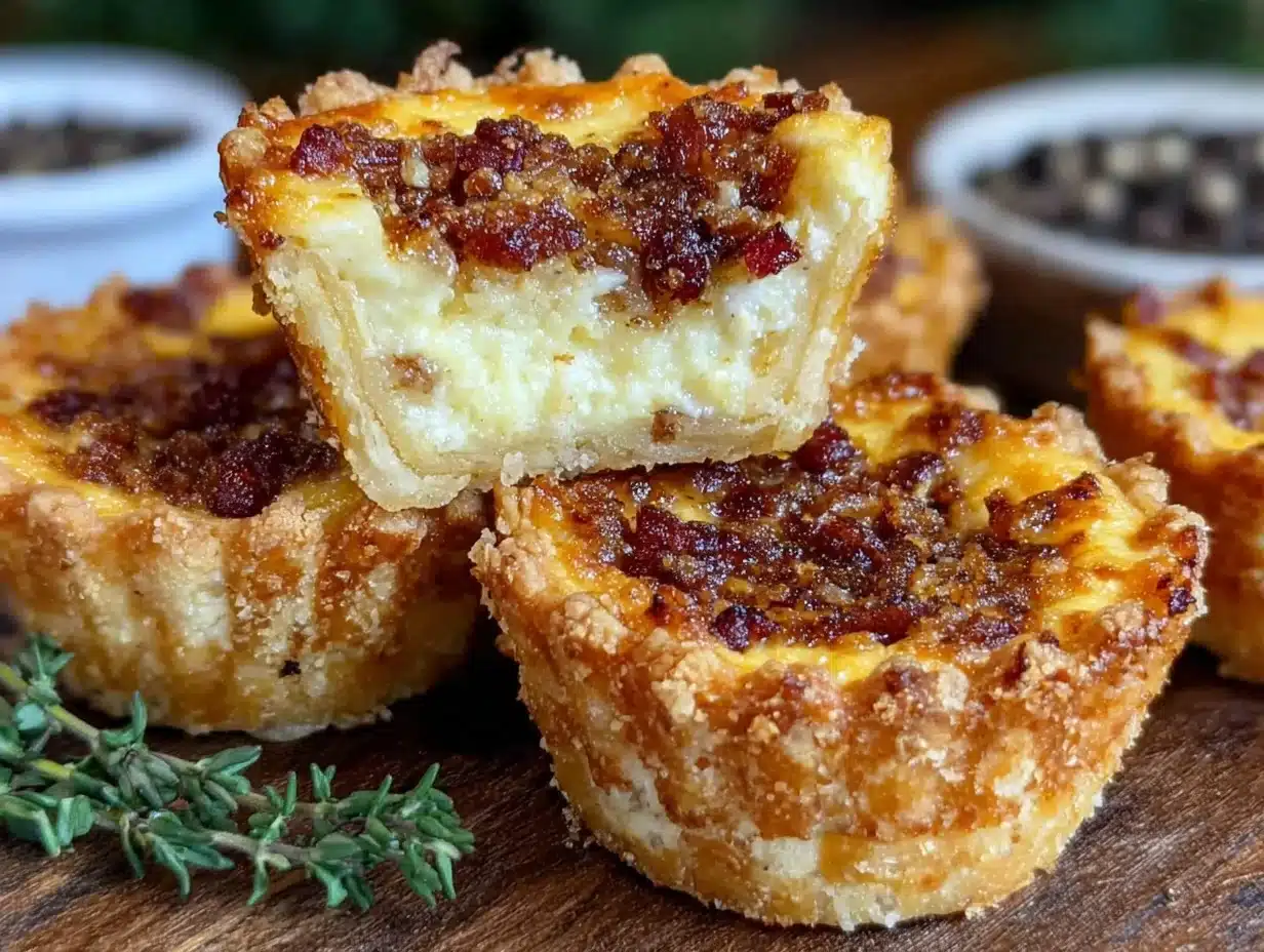 mini quiche Lorraine bites - featured image
