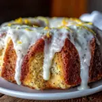 moist lemon poppyseed bundt cake - featured image