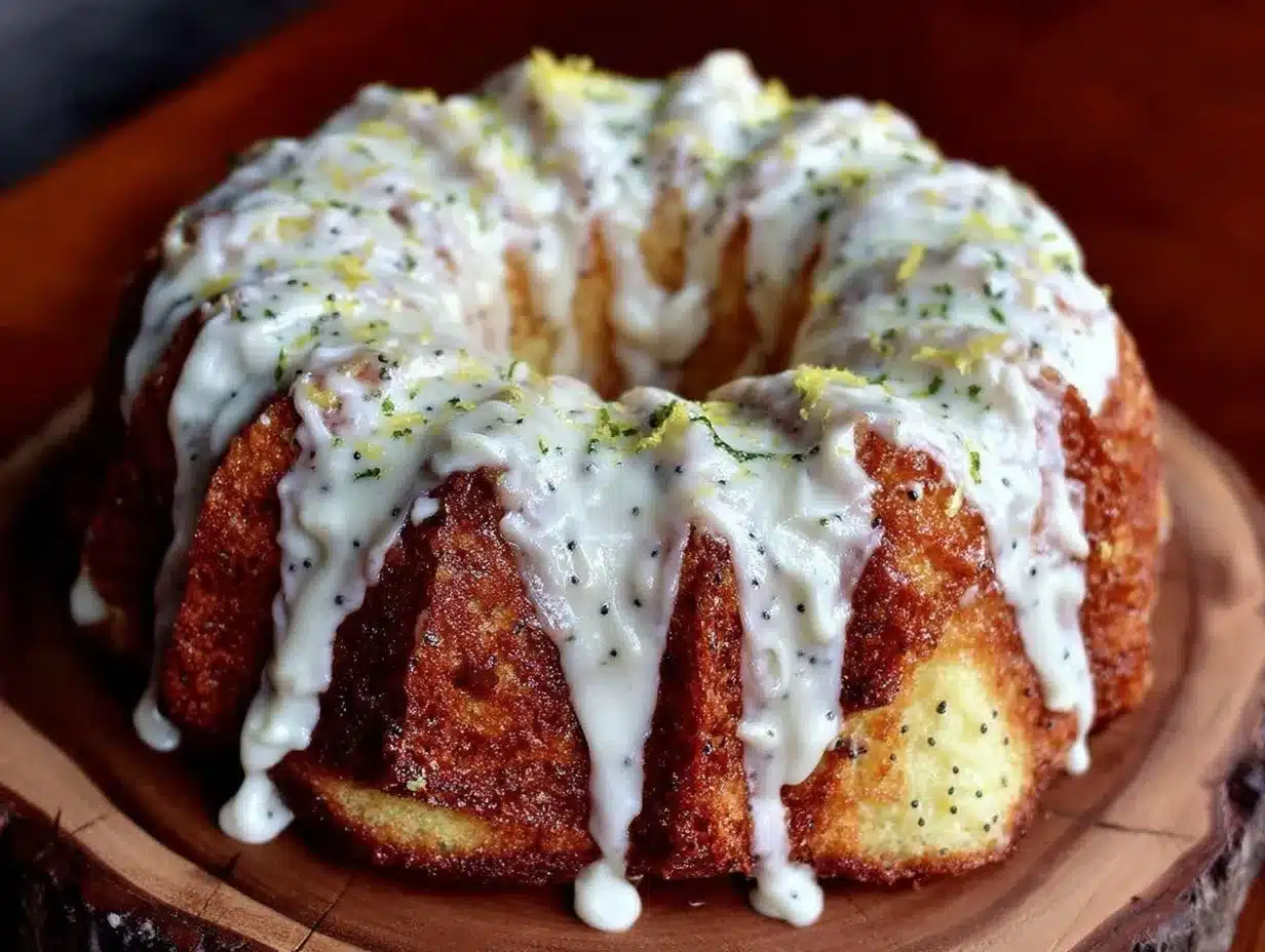 moist lemon poppyseed bundt cake preparation steps