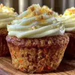 moist mini carrot cake cupcakes - featured image