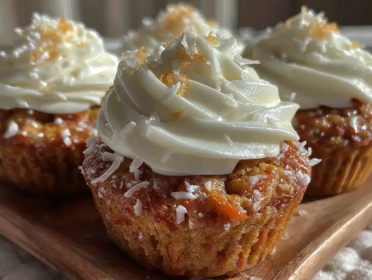 moist mini carrot cake cupcakes preparation steps