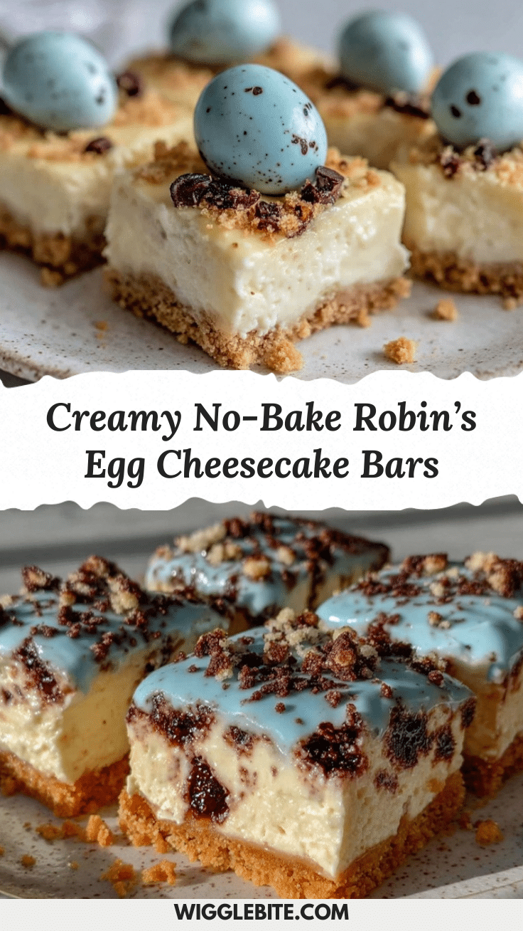 no-bake robins egg cheesecake bars recipe