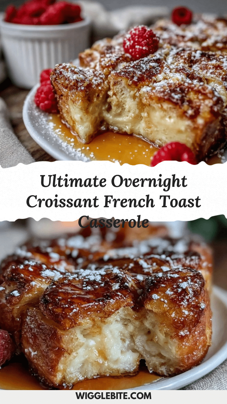 overnight croissant french toast casserole recipe
