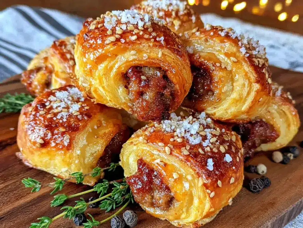 puff pastry sausage bites - featured image