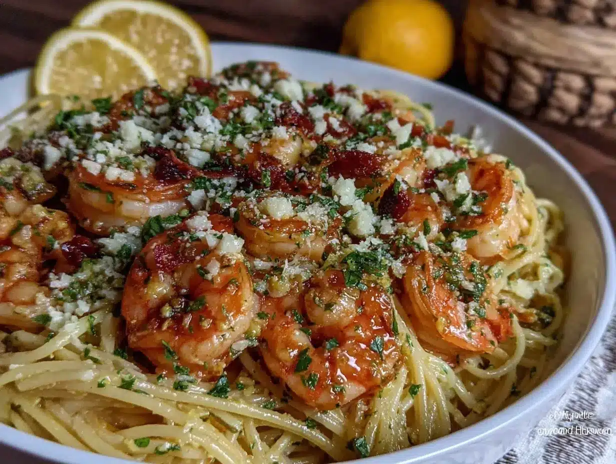 quick garlic butter shrimp linguine preparation steps