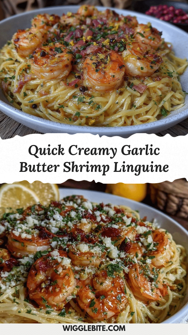 quick garlic butter shrimp linguine recipe