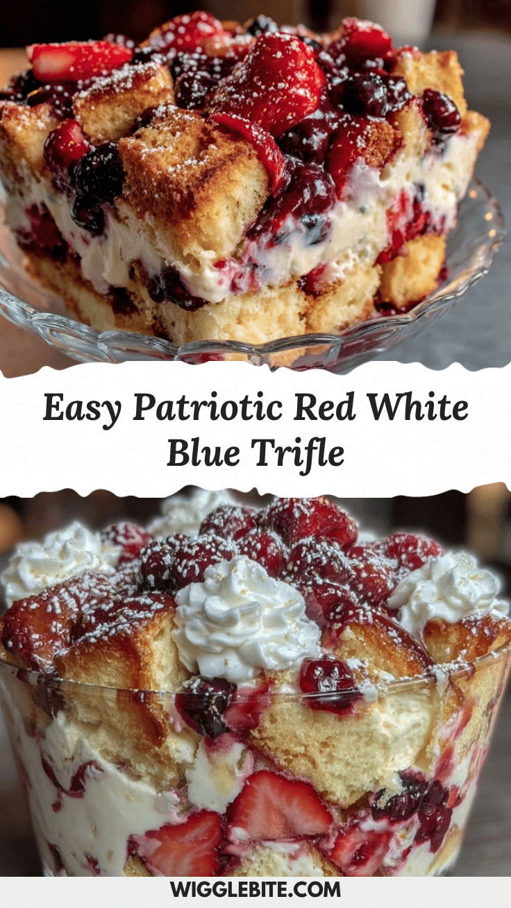 red white and blue strawberry shortcake trifle recipe