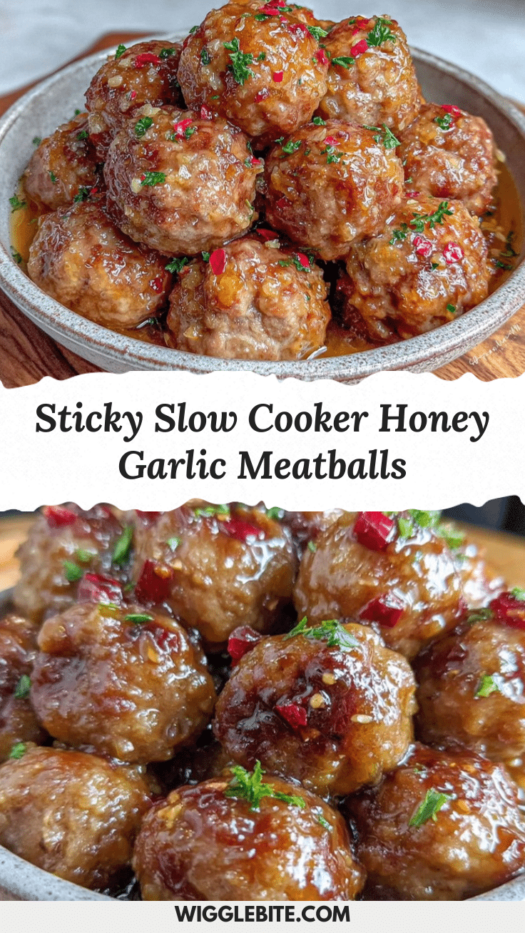 slow cooker honey garlic meatballs recipe