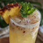 sparkling pineapple coconut refresher - featured image