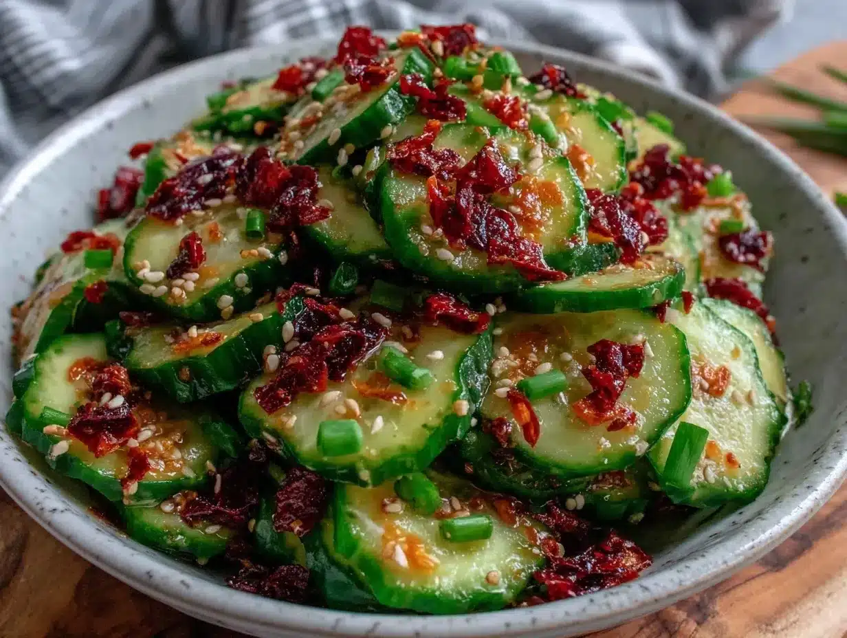 spicy asian cucumber salad preparation steps