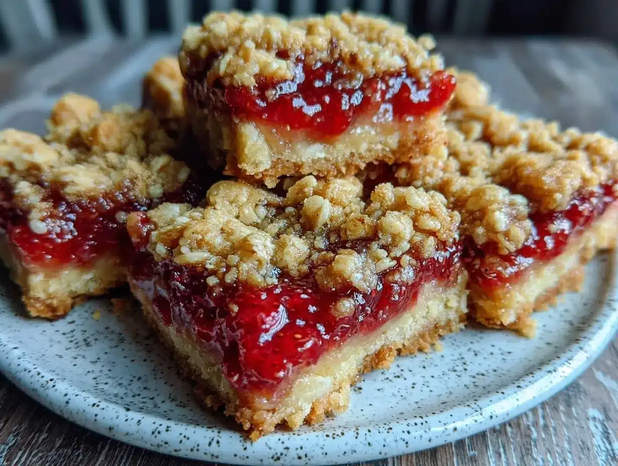 strawberry crumble bars preparation steps