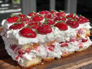 strawberry lemonade icebox cake - featured image