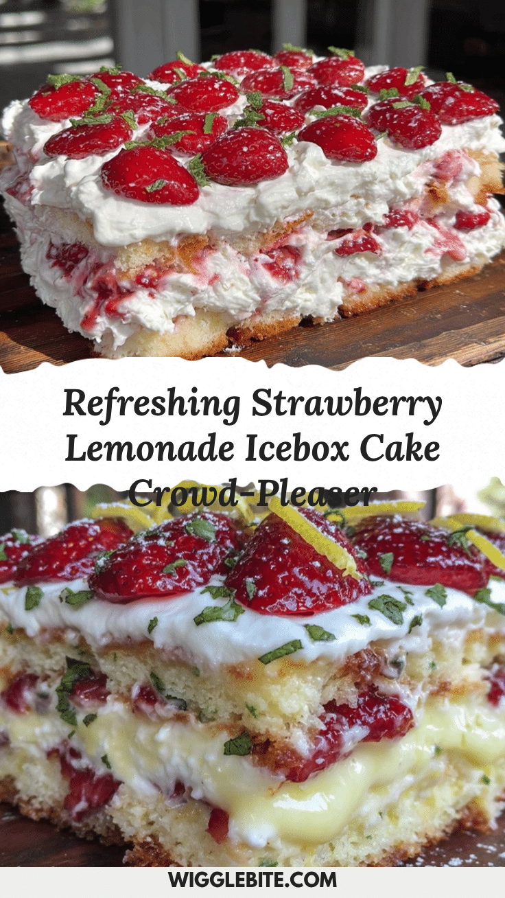 strawberry lemonade icebox cake recipe