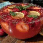 strawberry lemonade punch - featured image