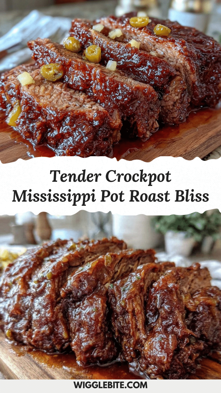 tender crockpot Mississippi pot roast recipe