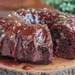 triple chocolate fudge bundt cake - featured image