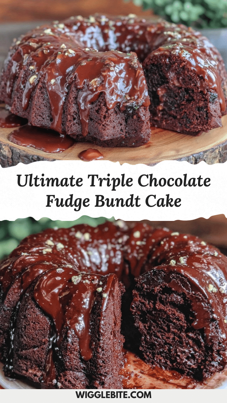 triple chocolate fudge bundt cake recipe