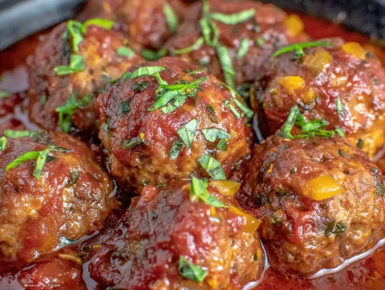 turkey meatballs in marinara preparation steps