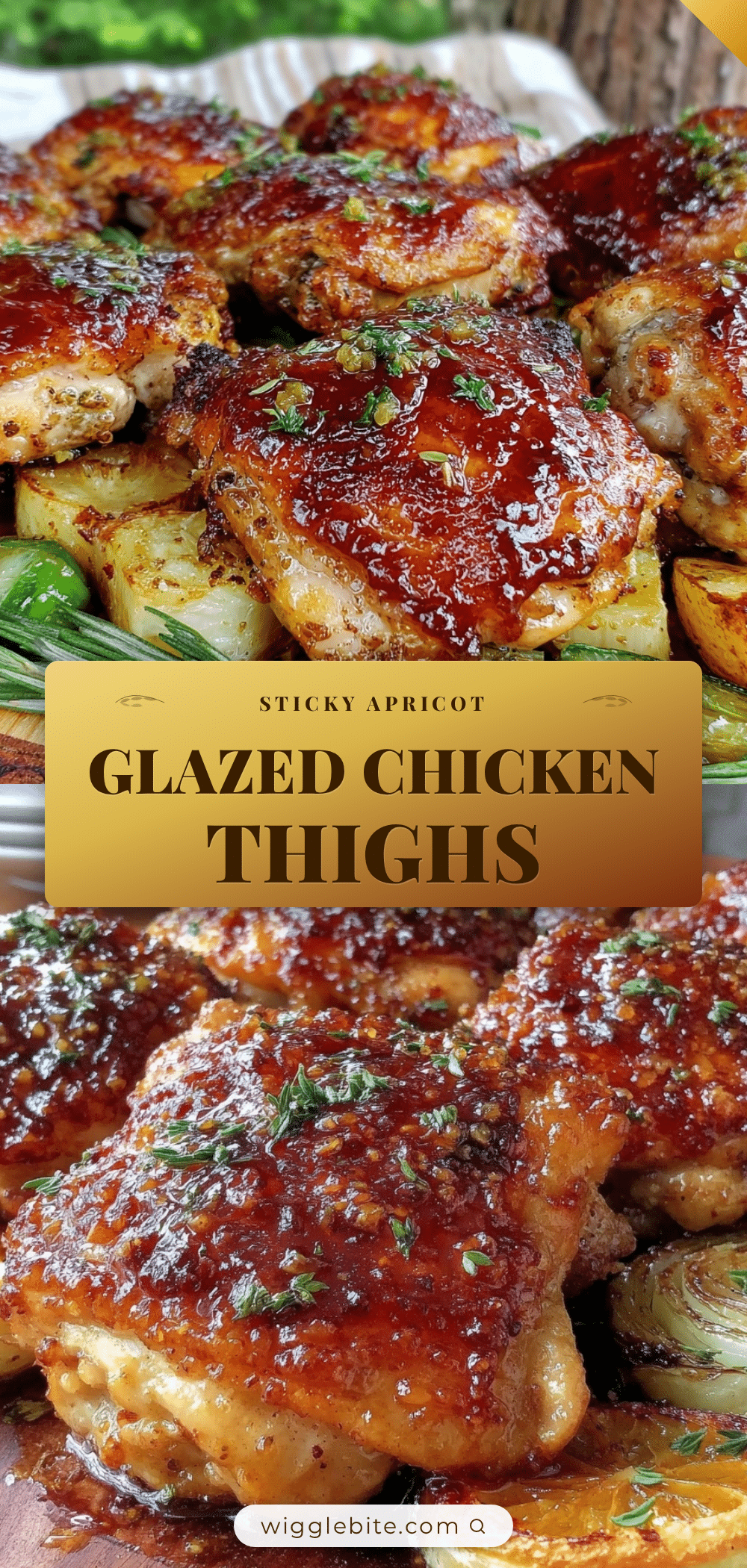 apricot glazed sheet pan chicken thighs recipe