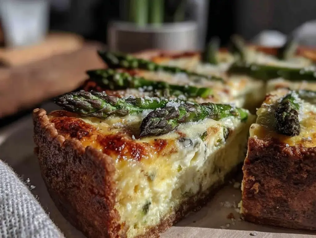 asparagus and gruyère quiche - featured image