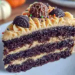 black velvet halloween layer cake - featured image