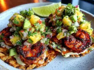 blackened shrimp tacos - featured image