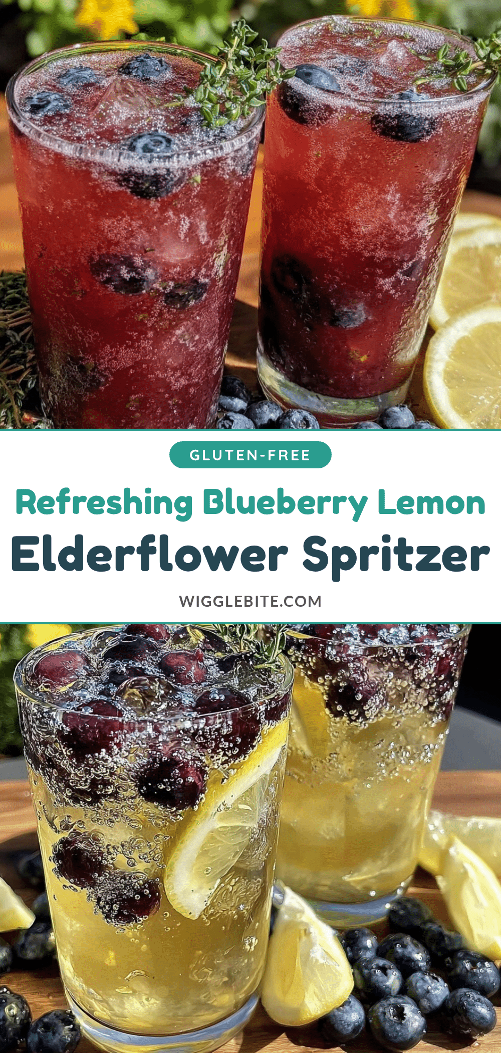 blueberry lemon mocktail spritzer recipe