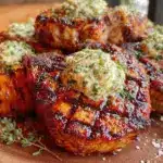 bourbon peach pork chops - featured image