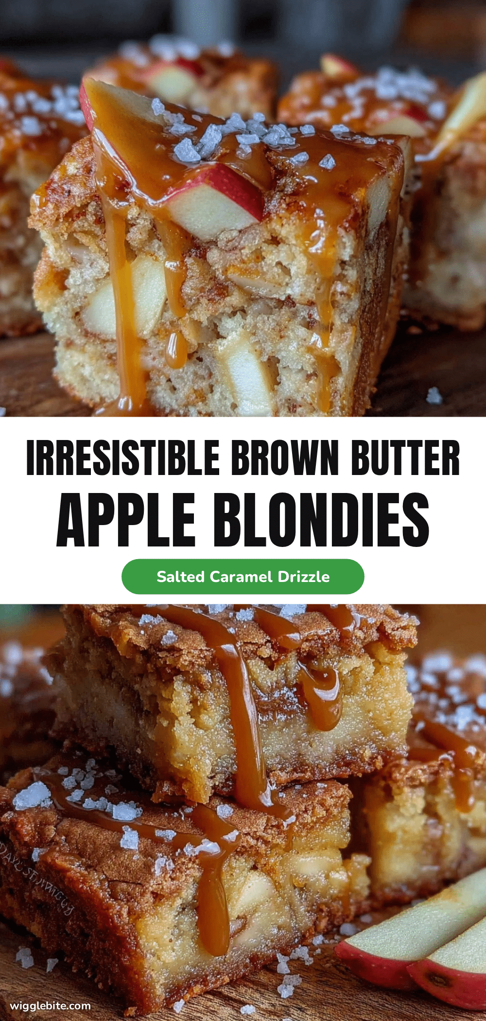 brown butter apple blondies recipe