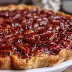 brown butter chocolate bourbon pecan pie - featured image
