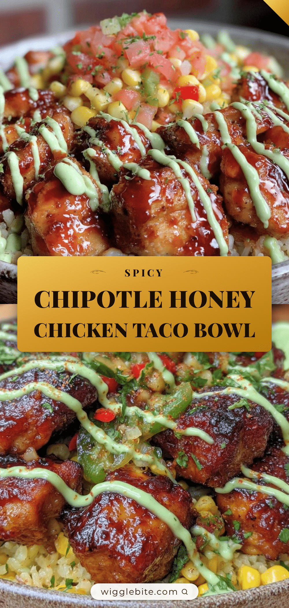 chipotle honey chicken taco bowl recipe