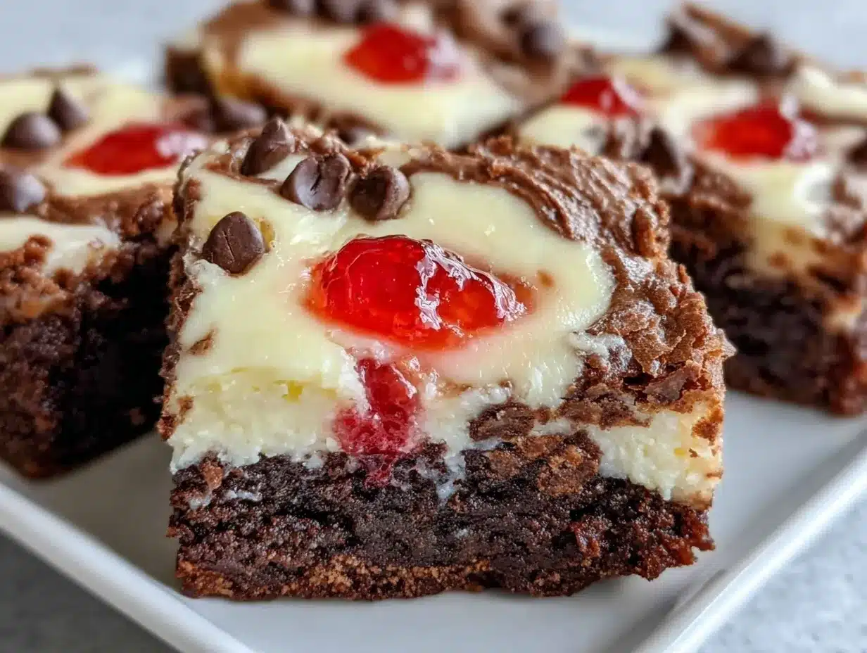 cream cheese swirl brownies preparation steps