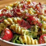 creamy blt pasta salad - featured image