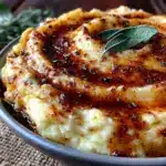 creamy brown butter sage mashed potatoes - featured image
