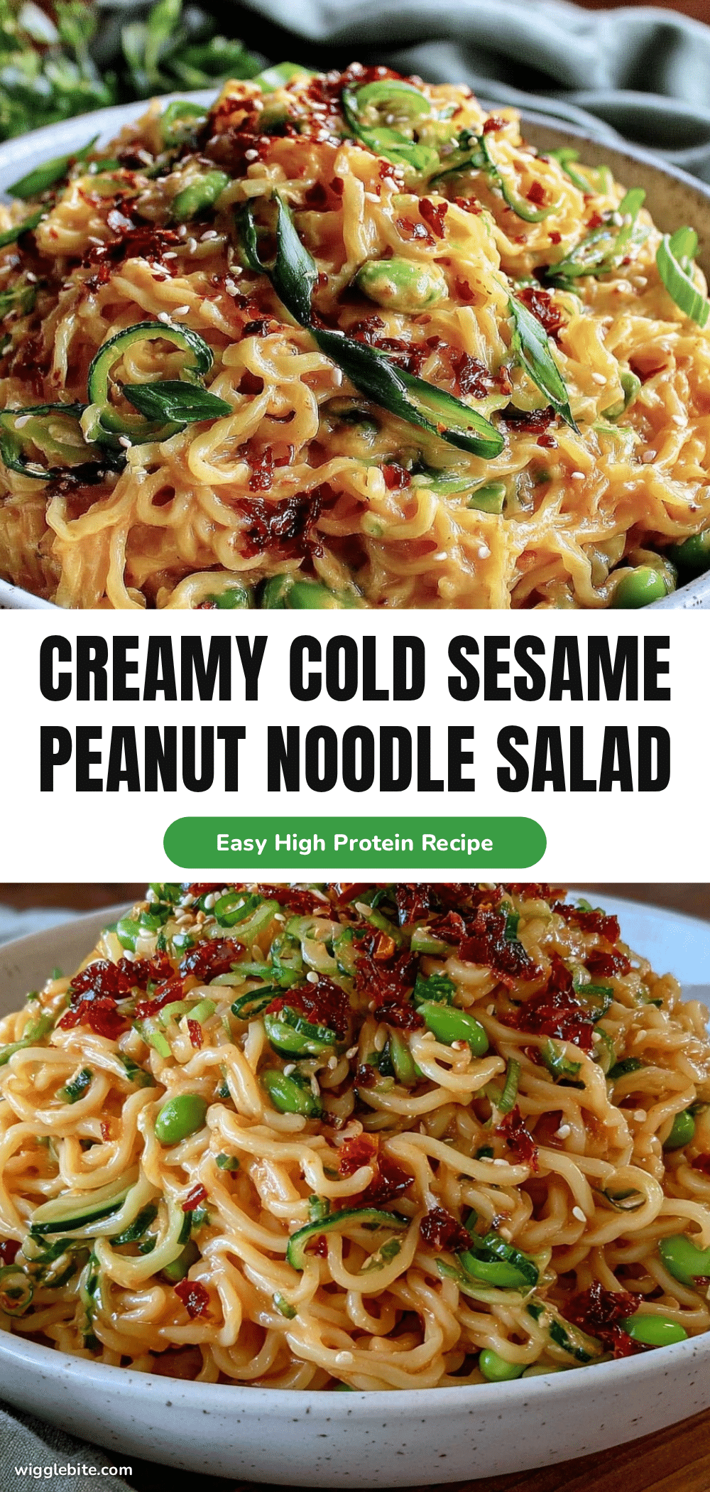 creamy cold sesame peanut noodle salad recipe