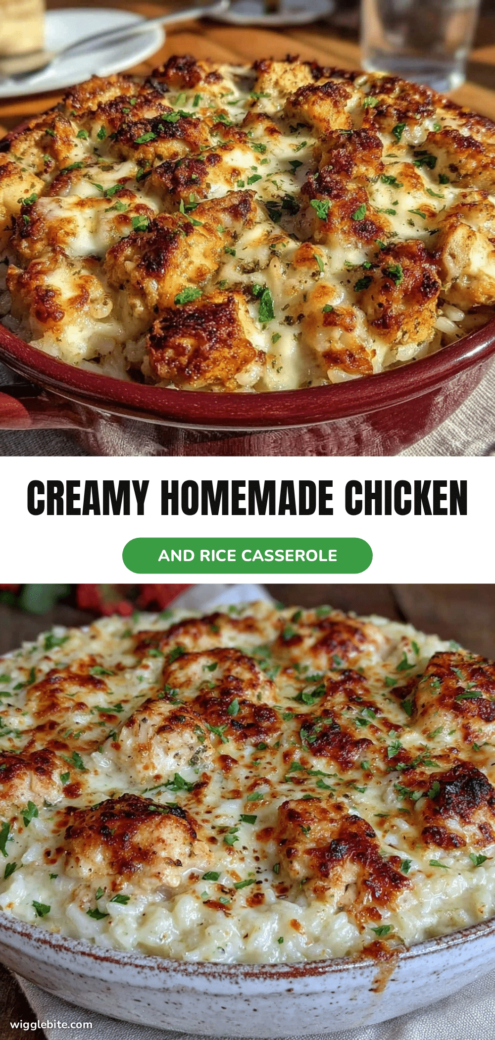 creamy homemade chicken and rice casserole recipe