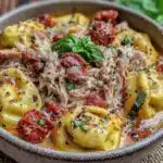 creamy marry me chicken tortellini soup - featured image