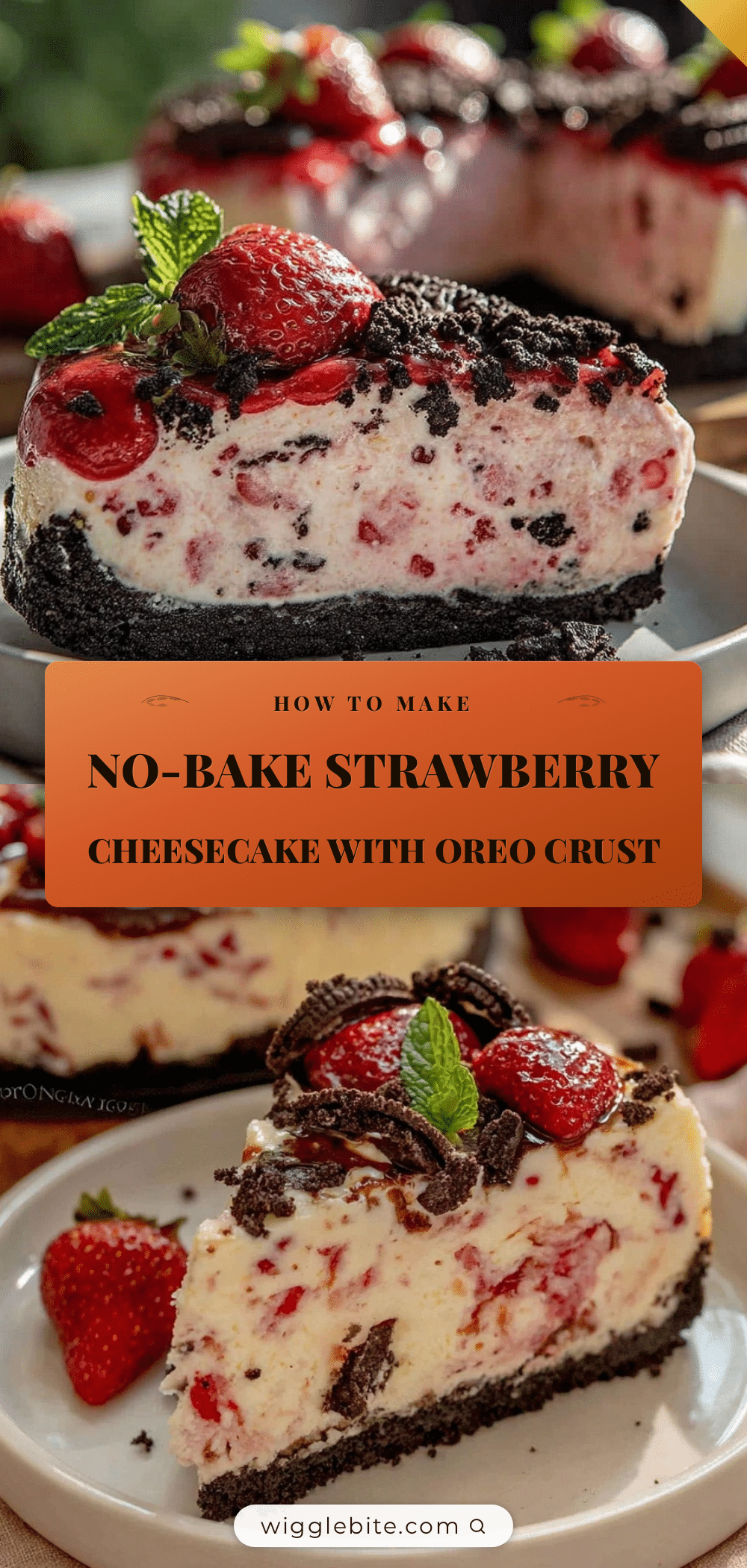 creamy no-bake strawberry cheesecake recipe
