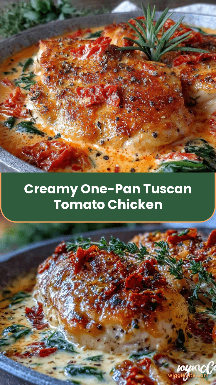 creamy one-pan tuscan sun-dried tomato chicken breast recipe