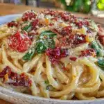 creamy tuscan white bean pasta - featured image