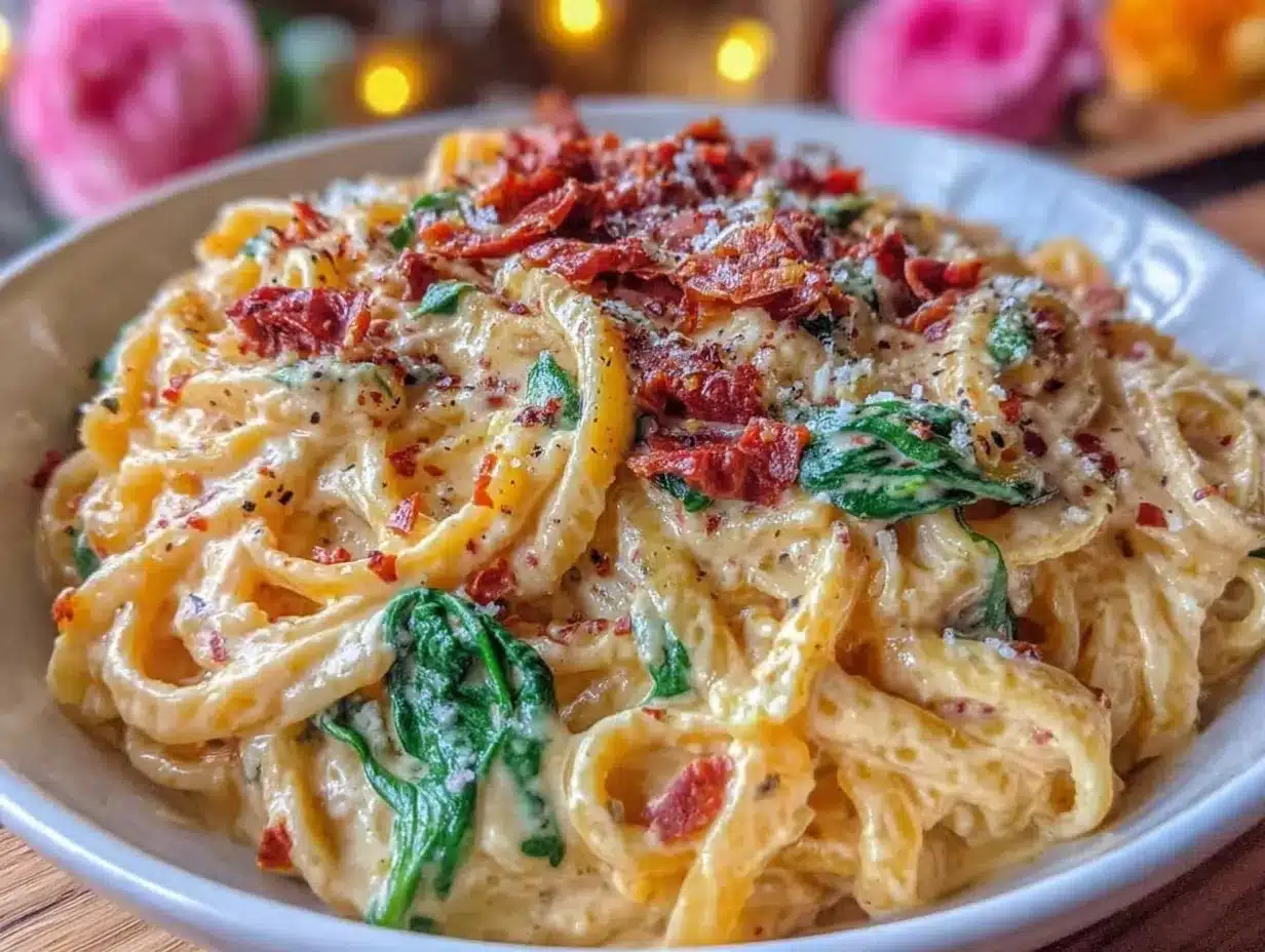 creamy tuscan white bean pasta preparation steps