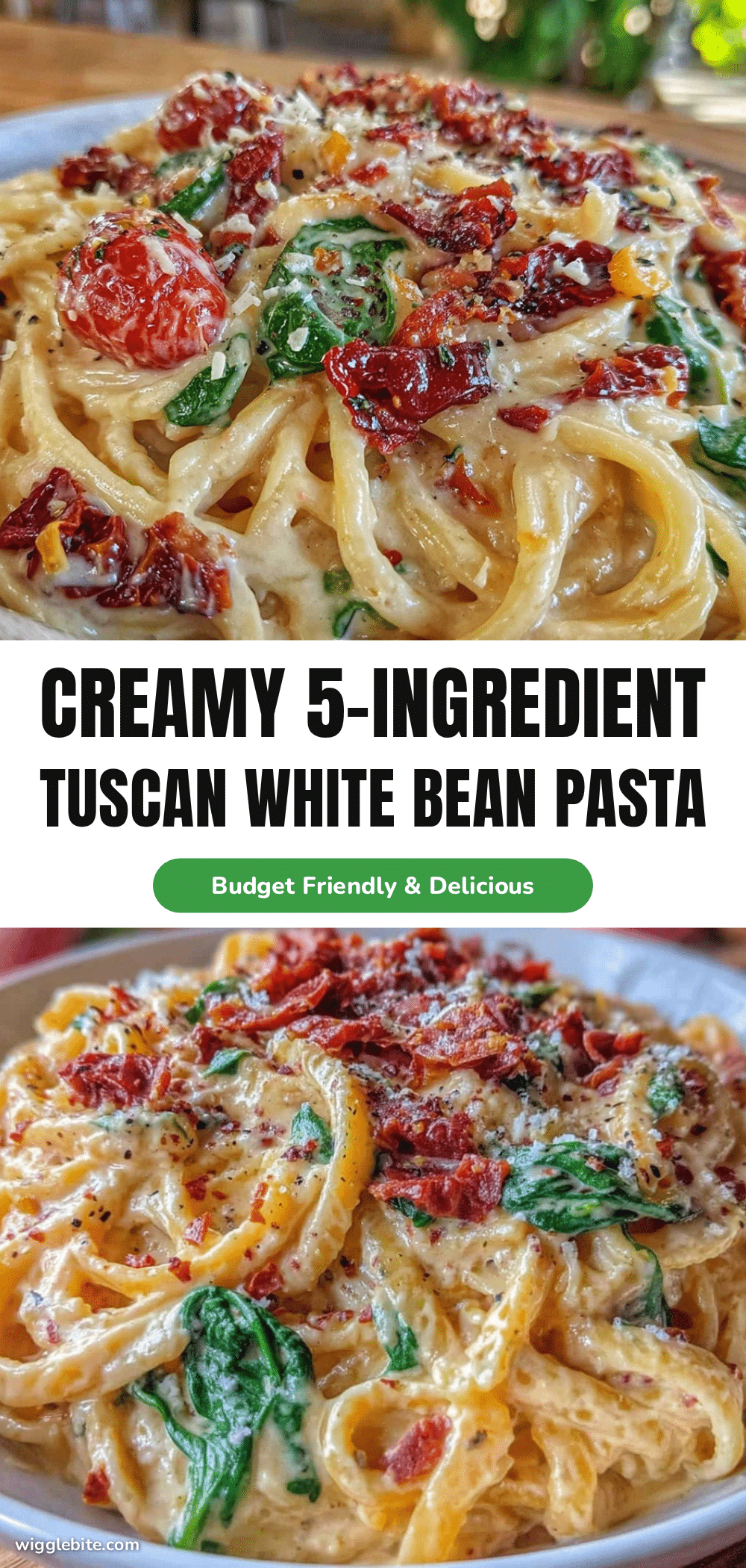 creamy tuscan white bean pasta recipe