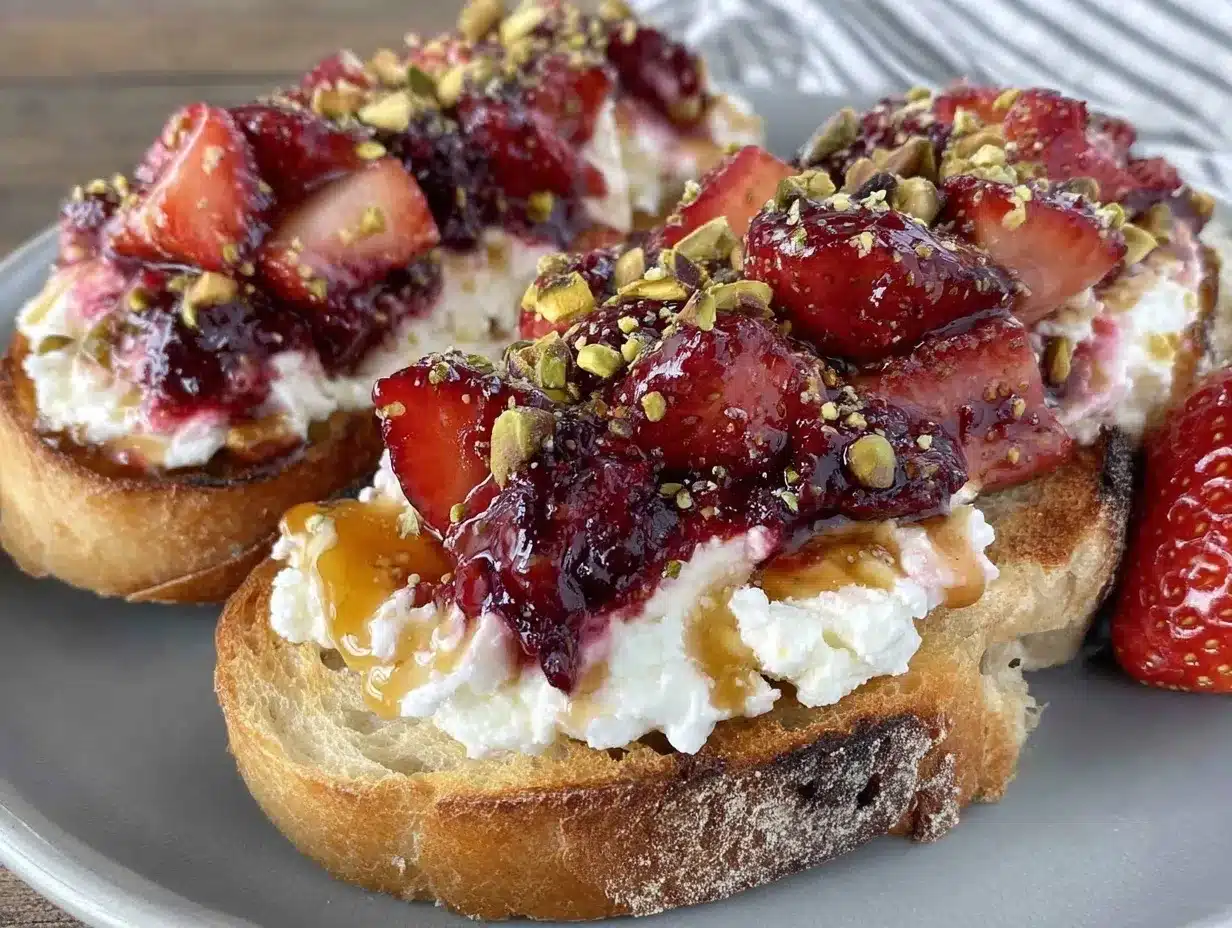 creamy whipped ricotta toast preparation steps