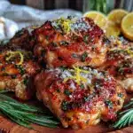 crispy air fryer chicken thighs - featured image