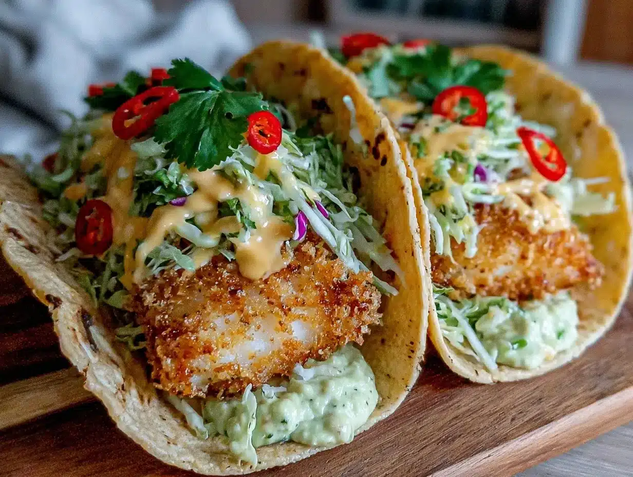 crispy air fryer fish tacos preparation steps