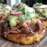 crispy beef tostadas - featured image