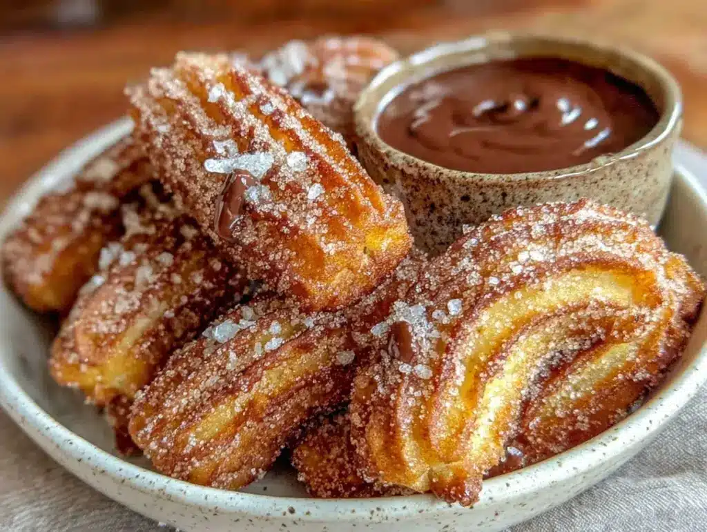 crispy homemade churros - featured image