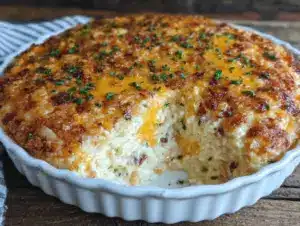 crispy million dollar chicken casserole - featured image
