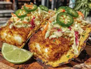 crispy panko cod fish tacos - featured image