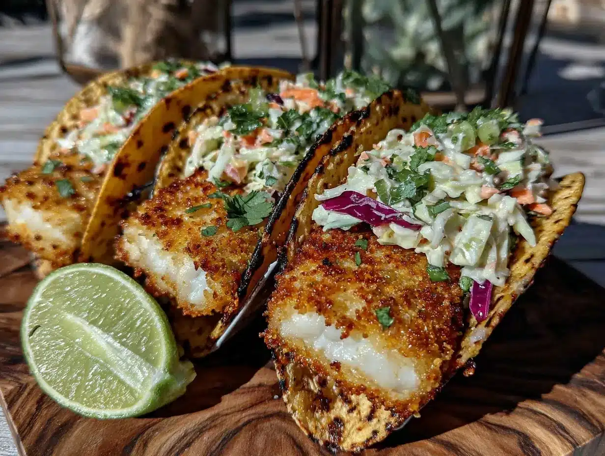 crispy panko cod fish tacos preparation steps